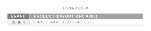 Granzon I-GNA380-X GPU Wasserblock für GUNNIR Intel Arc A380 Photon 6G - Bild 5 von 8