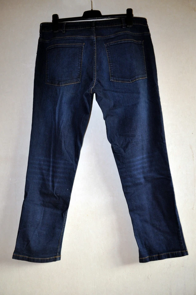 PANTALON JEANS ARMOR LUX BLEU FONCÉ 100% COTON 48C NEUF - Photo 2/2
