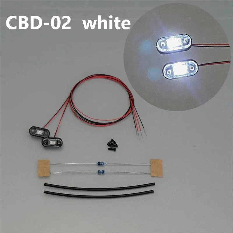 LED Contour Lamp Side Lights for 1/14 Tamiya RC Truck SCANIA 770S VOLVO Car - Image 2 of 4