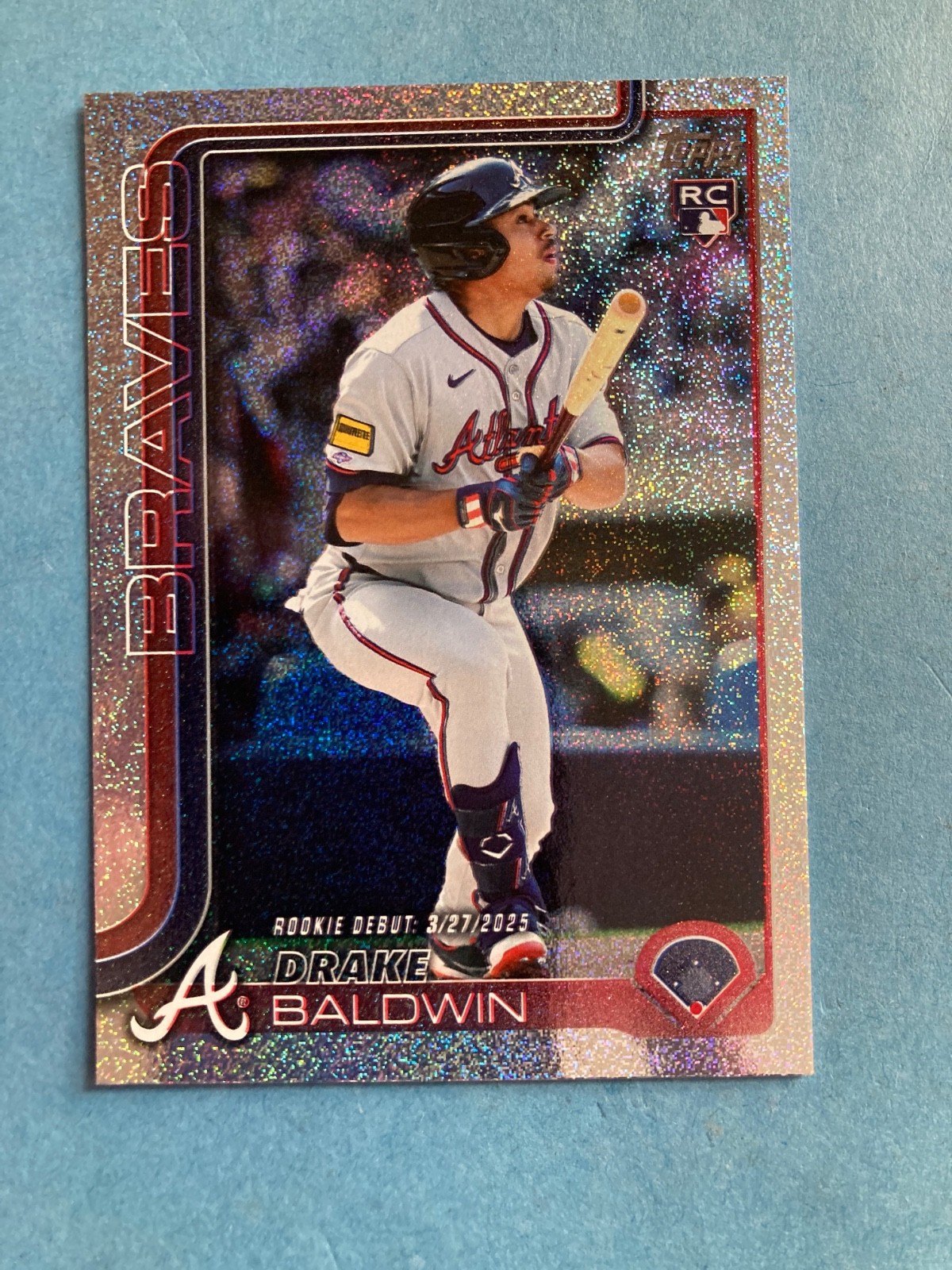 2025 Topps Update Drake Baldwin US113 Rookie Debut Rainbow Foil & Sandglitter