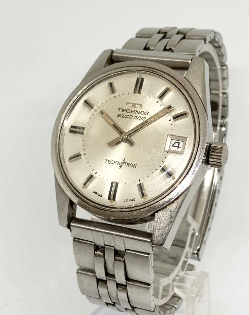 TECHNOS Automonitor Automatic Watch Men Black Used - image 2