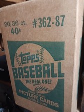 TOPPS BASEBALL 1987 SEALED WAX CASE (20 BOXES INSIDE) POSSIBLE BONDS ROOKIE CARD