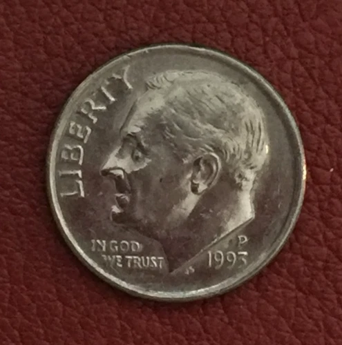 1993 P  Roosevelt Dime - Actual coin - Free shipping.