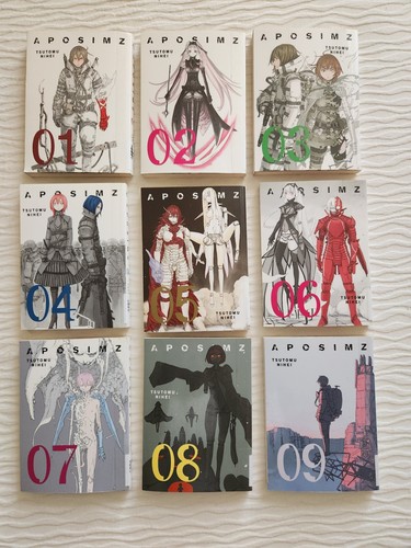 APOSIMZ Manga Lot X9 #1 2 3 4 5 6 7 8 9 tsutomu nihei full run series in english