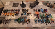 Enorme Lot 48 figurines batman/dc Kenner 90s Vintage + street jet + Batwings