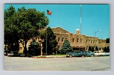 Junction City KS-Kansas, Municipal Building, Antique Vintage Souvenir Postcard