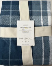 Threshold Full/Queen Brushed Cotton Bed Blanket, New