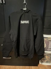 Supreme Bandana Box Logo Bogo Hoodie Sweatshirt BLACK FW19 -  Size Large