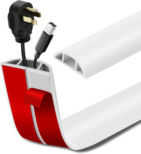 Floor Cord Cover Self Adhesive Cord Hider Floor Extension Cord Covers for Floor