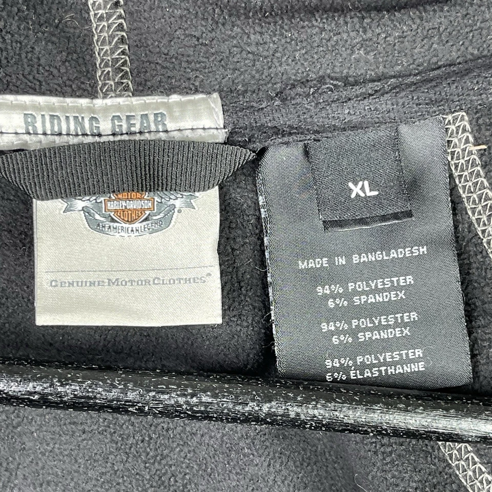Harley Davidson Jacket Women XL Black Riding Gear Full Zip Performance Hooded - Image 3 of 4