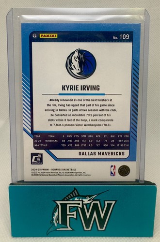 2024-25 Donruss Kyrie Irving #109 Base Mavericks - Picture 2 of 2