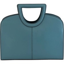 Cameleon Concealed Carry Genuine Leather Tote Cross Body Bag Turquoise - Clarice