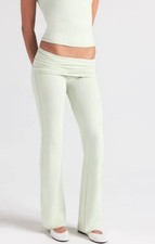 SKIMS Cotton Jersey Foldover Pant Spearmint NWT