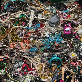 Mixed Jewelry tangled Scrap lot for craft repurpose 32 lbs