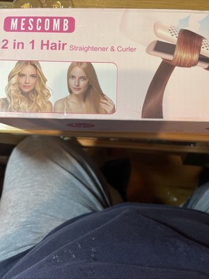 Mescomb  2 in 1 Hair Straightener & Curling Iron