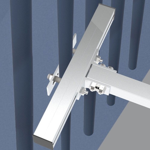 Rail léger en aluminium pour panneaux solaires 40 * 40 mm pack de 2 350 mm de l - Picture 10 of 12