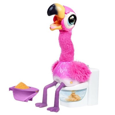 Little Live Pets Gotta Go Flamingo   Interactive Plush Toy that Eats, Sings, Dan