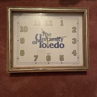Vintage The University Of Toledo Clock Tested Working Quartz USA Made 14x11 — photo 1