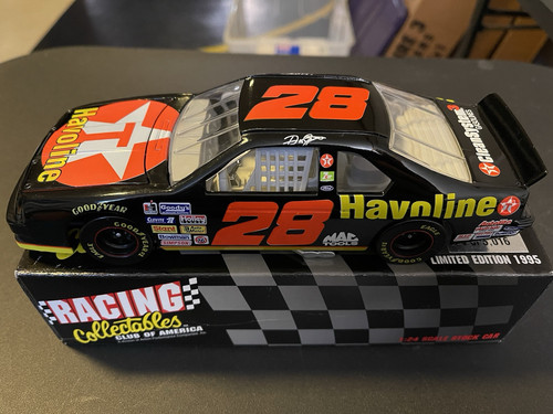 Dale Jarrett #28 Texaco Havoline 1995 Ford Thunderbird RCCA 1:24 Skybox Card - Picture 1 of 8