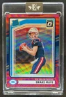 2024 Donruss Drake Maye Optic Rated Rookie Preview Red Wave #379 Patriots