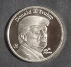 TRUMP 45th President White House 1 OZ .999 Silver Round Lot 110532