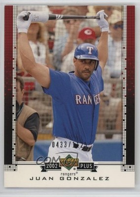 2002 Upper Deck Plus 433/1125 Juan Gonzalez #UD19 1k2s