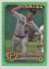 2024 Topps Chrome Logofractor Edition Green Refractor 53/99 Quinn Priester 14mx