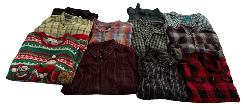 Lot Of 12 2XL T Shirt & Long Sleeve Lot XXL Shirts Mixed Men’s