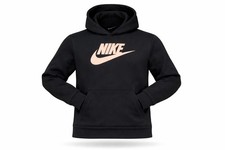 Nike Kids Sportswear Club Fleece Pullover Unisex Black/Pink Size Large