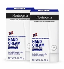 Neutrogena Norwegian Formula Hand Cream 2oz (56g) - Pack of 2, Glycerine-Rich