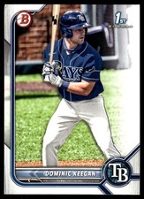 Dominic Keegan 2022 Bowman Draft #BD-9 Rays MLB READ FREE SHIPPING AutographDen