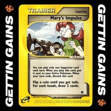 Mary's Impulse - 142/165 - Uncommon - Expedition Base Set - Pokemon Card - LP on eBay
