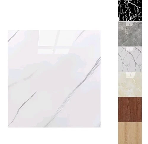 Marble Tile Stickers for Kitchen Bathroom,22Pcs 30 * 30cm(2m²) Waterproof