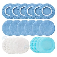 20PCS 5-6inch Polishing Bonnet Buffer Pads Soft Wool/Microfiber For Car Polisher