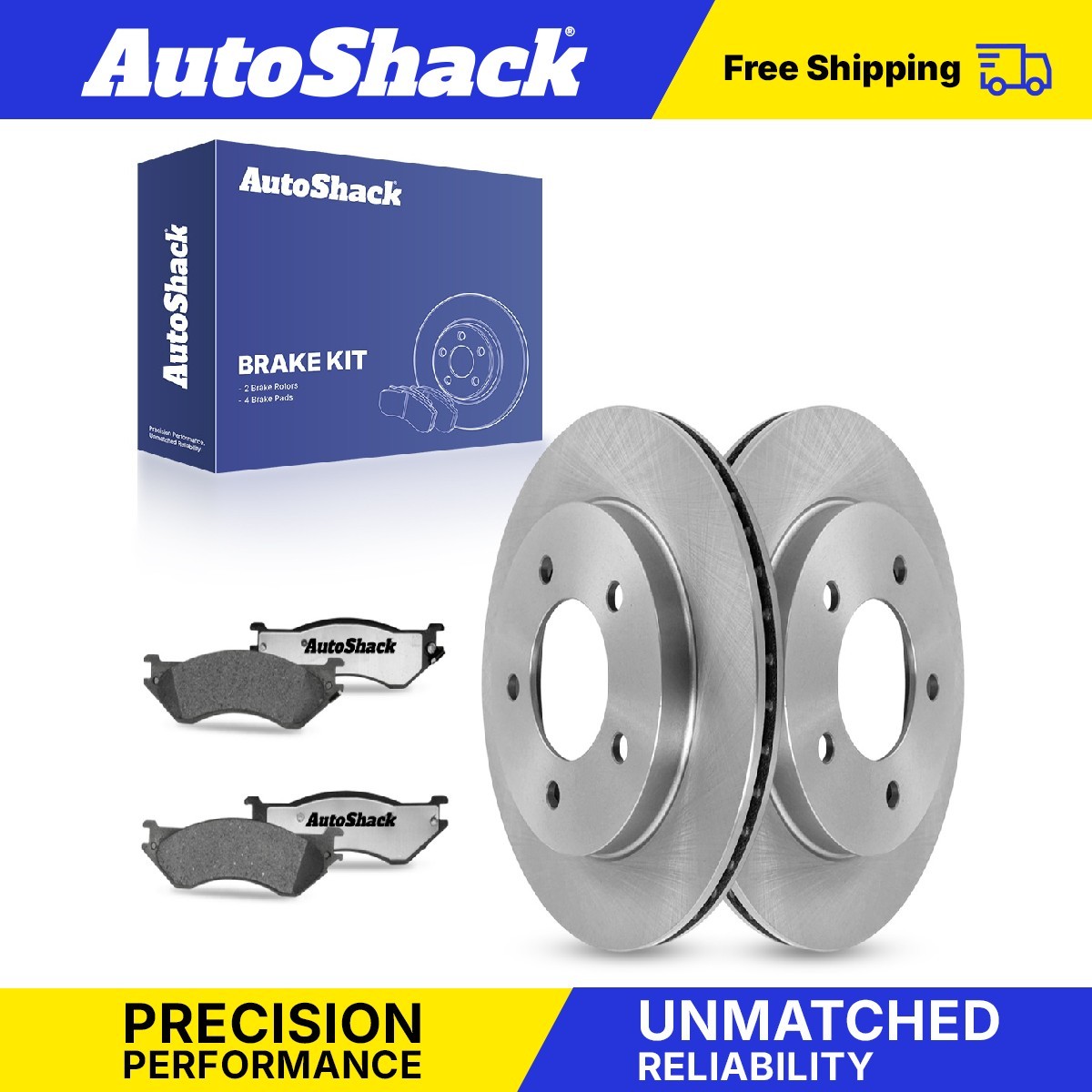 Front Brake Rotors Ceramic Pads for 1999-2003 Ford F-150