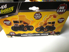 Kid Galaxy Construction Trucks - Durable Plastic Dump  Loader 4 X 4