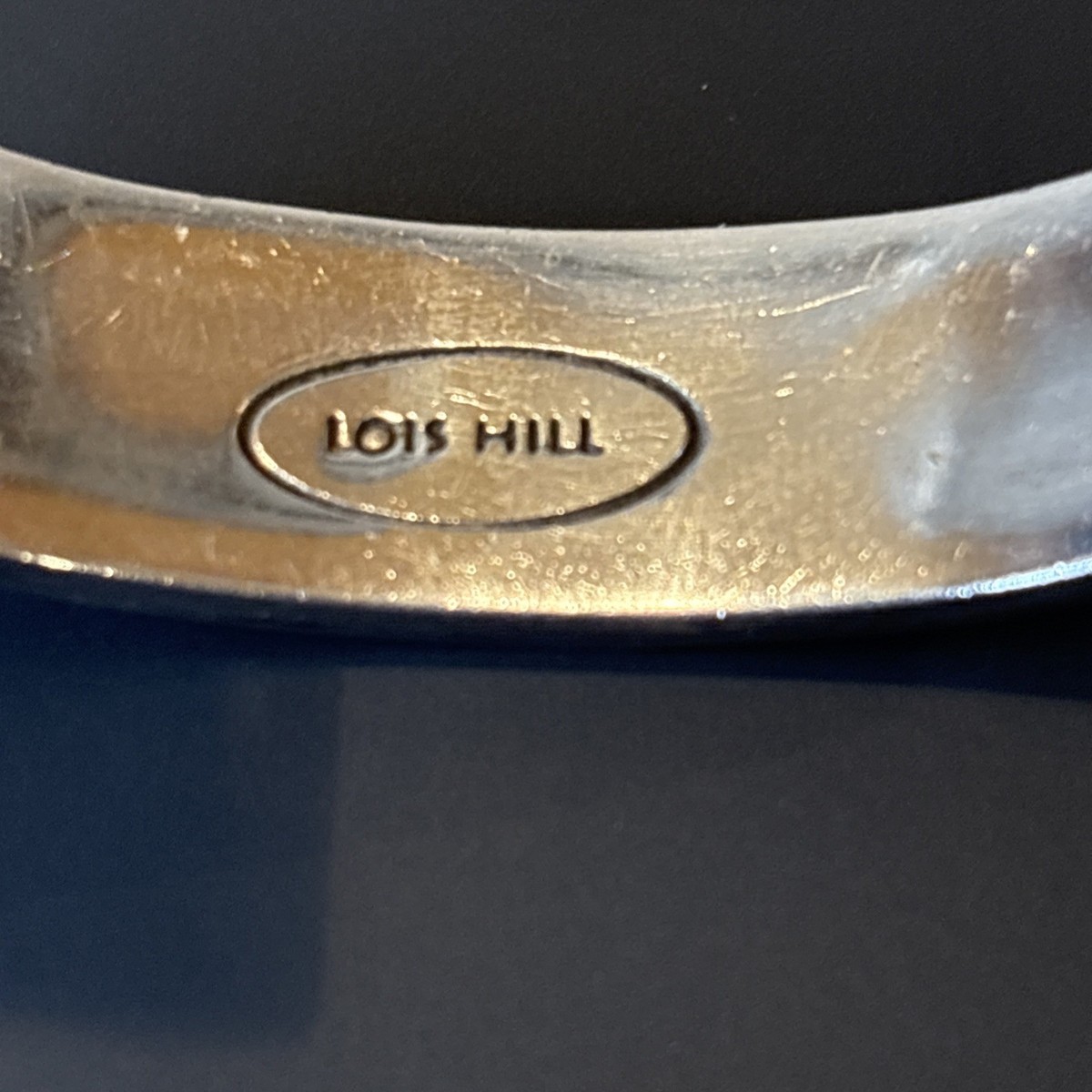 Lois Hill Sterling Silver / 925 Signature Scroll Cuff Bracelet