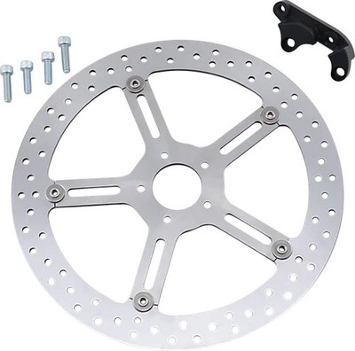 AN Big Brake Floating Rotor Kit 15in Fr Lt Hub Mount Fat Boy S 114 21-22