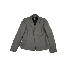 Jones New York Women's Size 10 Career Work Jacket Black White Blazer