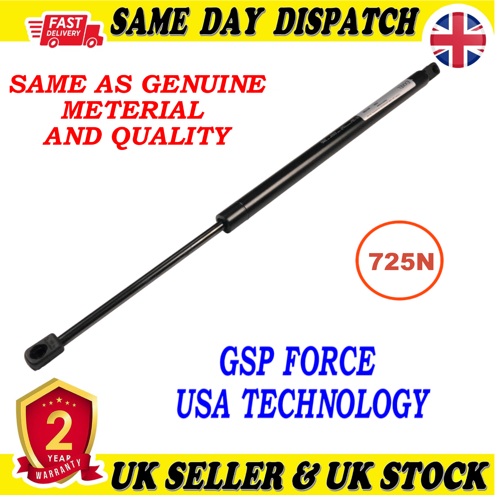 TAILGATE BOOT GAS STRUT 725 Newton FOR MERCEDES 1647400145