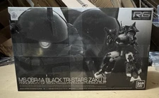 Premium Bandai RG 1/144 MS-06R-1A BLACK TRI-STARS ZAKU II Rare Limited Edition