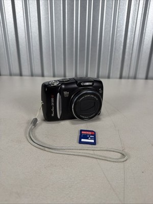 Canon PowerShot SX120 IS 10x Optical Zoom 10.0MP Black Built-in