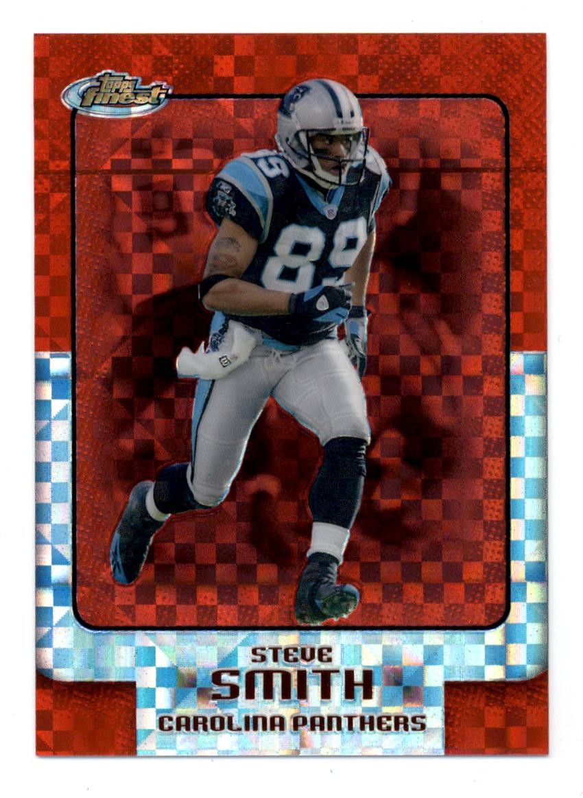 2006 Finest Red Xfractors #17 Steve Smith Sr. 41/250 Panthers - NM-MT