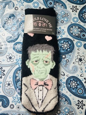Ghouls Love Me Bath & Body Works Sock Shea Halloween Frankenstein 2025 New
