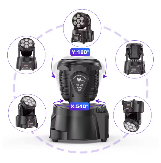 50W Moving Head Bühnenlicht, UKing RGBW LED Disco Licht, 4 Steuerungsmodi/8 Farben/8 Muster 50W Moving Head Bühnenlicht, UKing RGBW LED Disco Licht, 4 Steuerungsmodi/8 Farben/8 Muster
