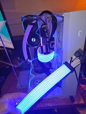 Lian Li Strimer Plus V2 12VHPWR to 3x8 Pin 8 Light Guide RGB Cable - Used