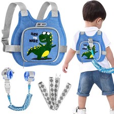 Toddler Harness Leash Dinosaur Anti Lost Wrist Link Foldable Child