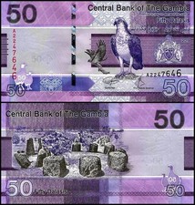 Gambia 50 Dalasis, 2019, P-40a, UNC