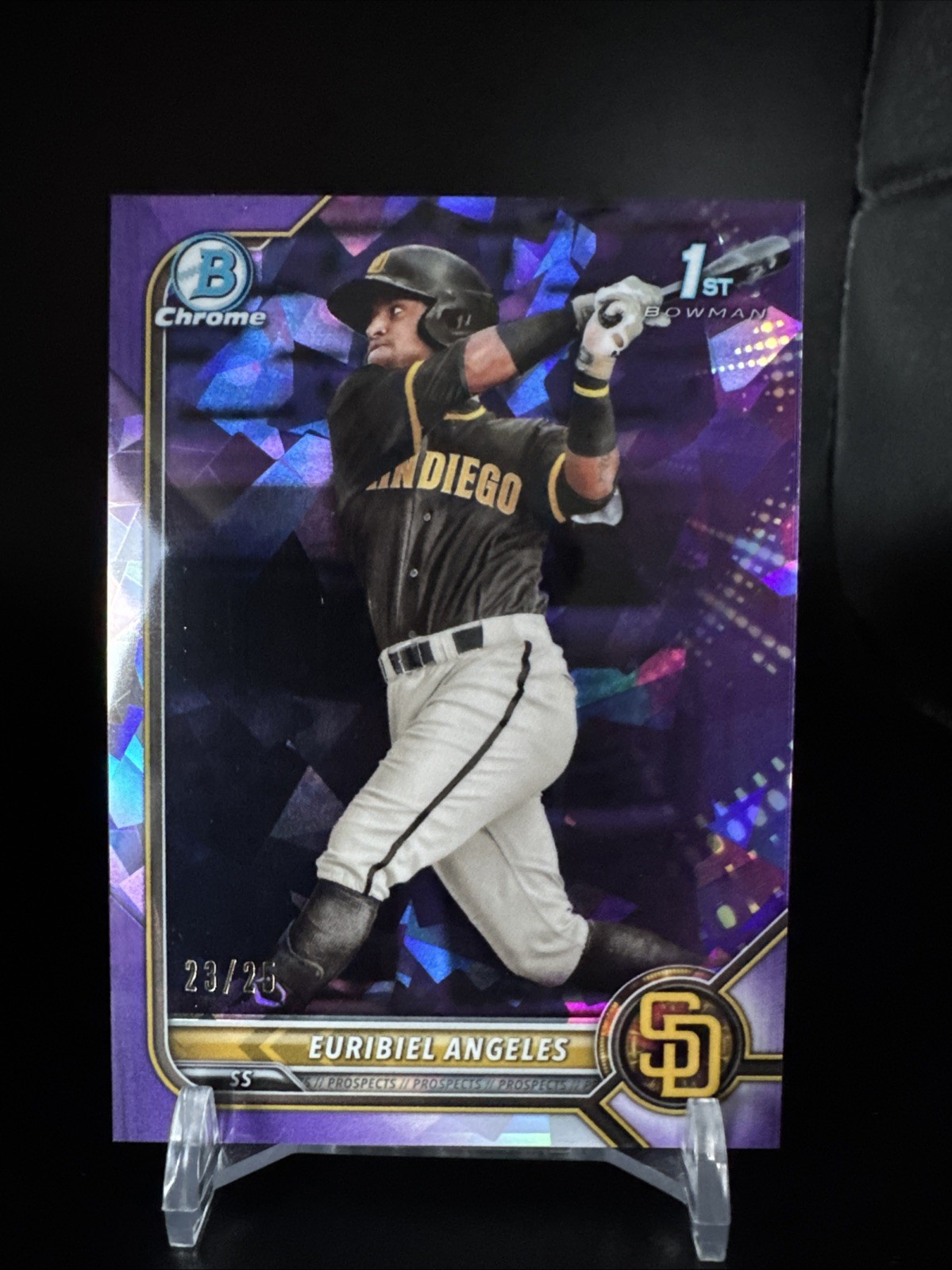 2022 Bowman Sapphire Edition - 1st Bowman Euribiel Angeles #BCP-32 Purple /25