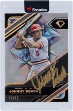 Johnny Bench Reds Signed 2025 Topps Diamond Icons Gold Ink #BPA-JB #11/15 Card
